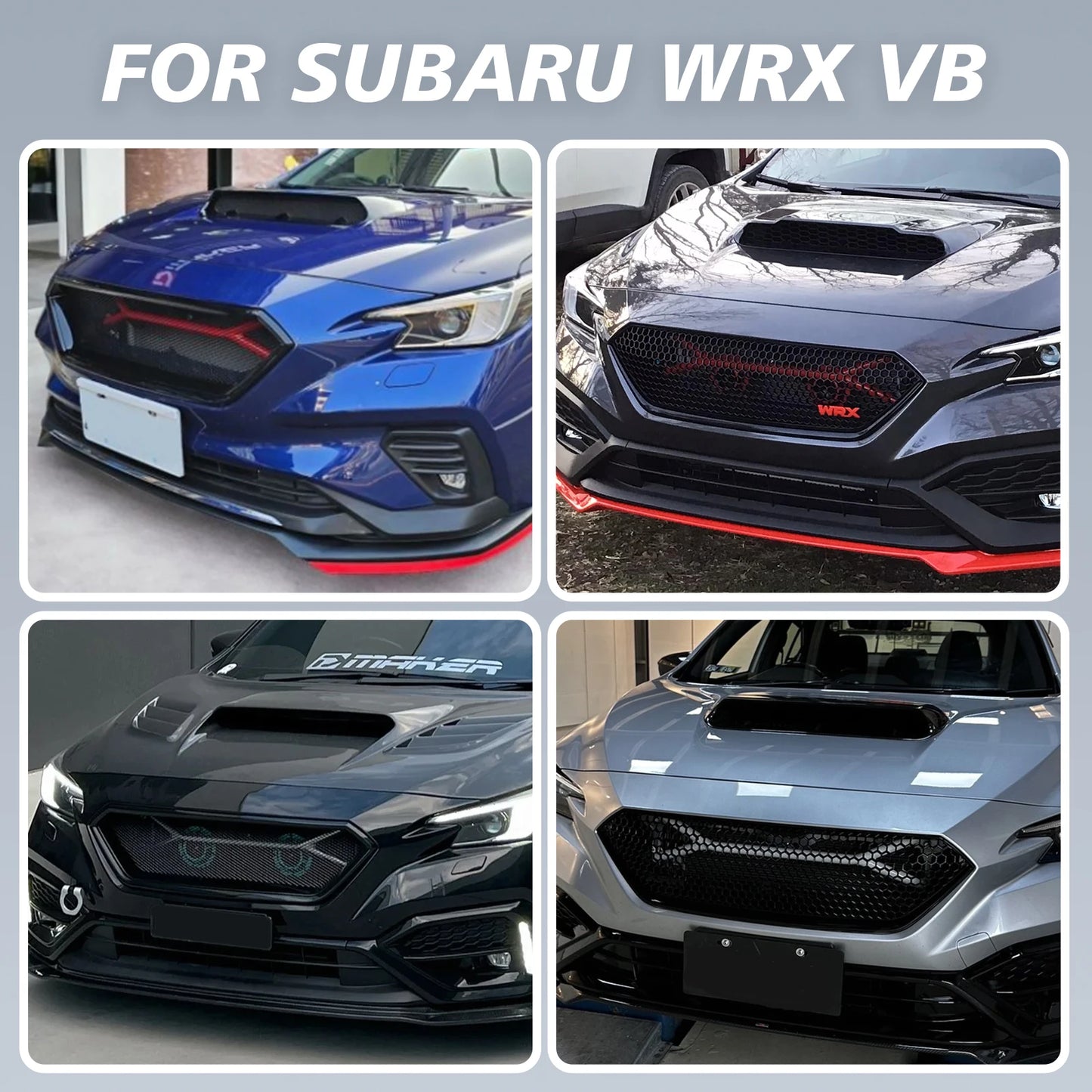 New Exterior Accessories Front Brace Bar Member Chassis Strut Brace 75cm 29.53" For 2022 2023 2024 Subaru WRX VB Red White Gray