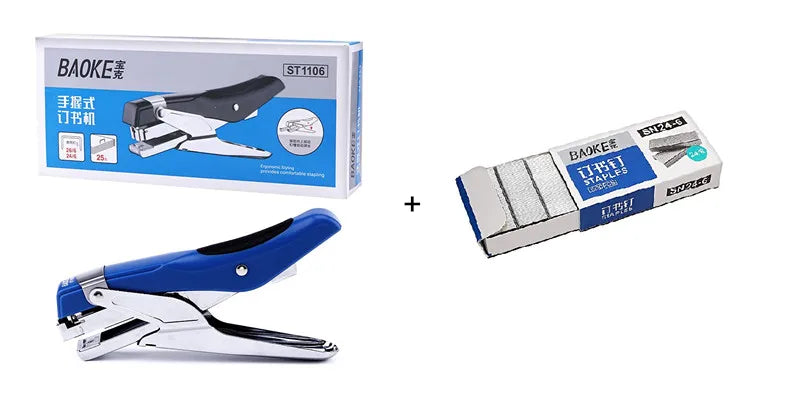 BAOKE ST1106 26/6 24/6 Hand Type Stapler With Staples