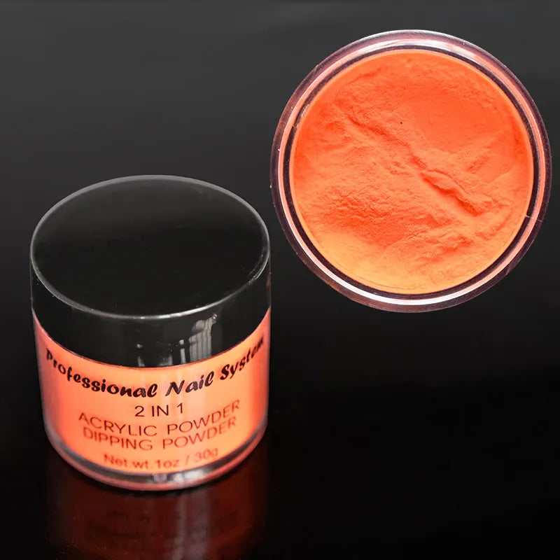 100g/Bag Neon Acrylic Powder 3in1 Phosphor Nail Dust Powder DIY Extending/Dipping Bulk Manicure Pigment FD-58nkhs