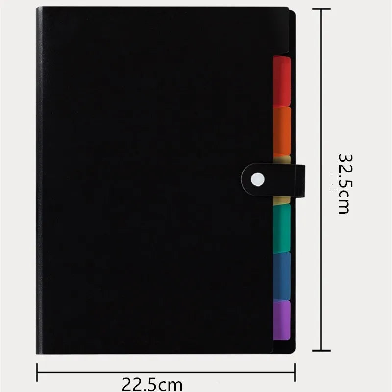 7 Layers Expanding A4 File Folder Storage Bag Test Paper Document Organizer File Briefcases School Stationery Office Supplies