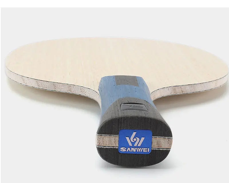 SANWEI 75 ALC Table Tennis Blade Professional 5 Wood 2 Outer ALC Carbon Ping Pong Blade with Original Packing Box