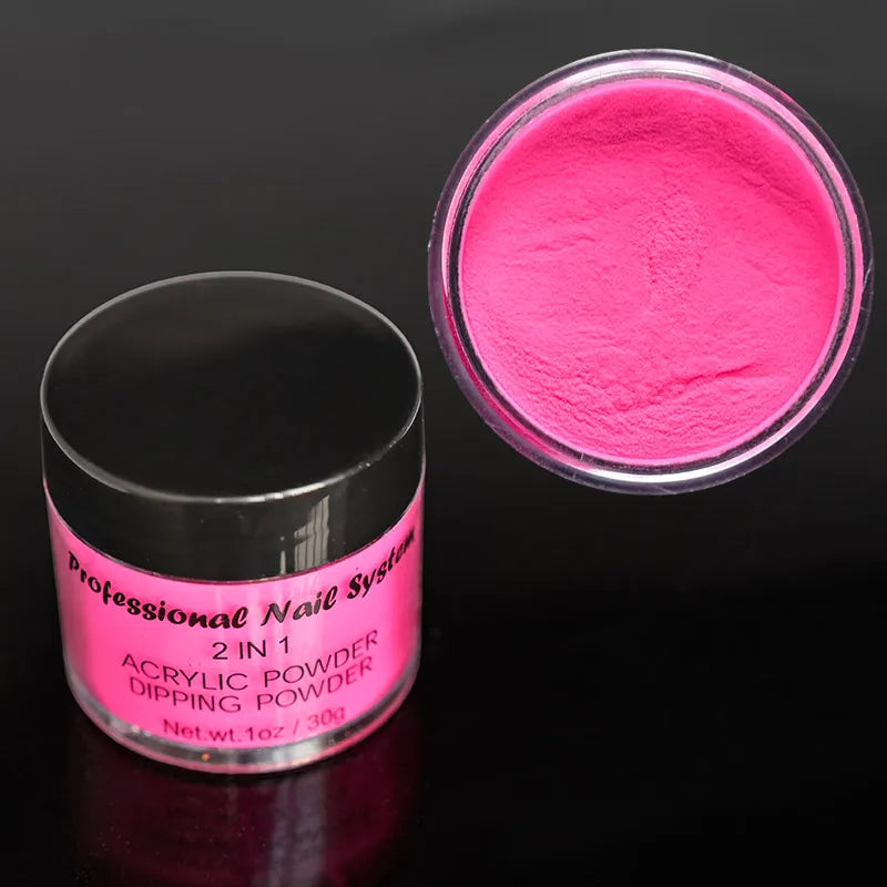 100g/Bag Neon Acrylic Powder 3in1 Phosphor Nail Dust Powder DIY Extending/Dipping Bulk Manicure Pigment FD-58nkhs