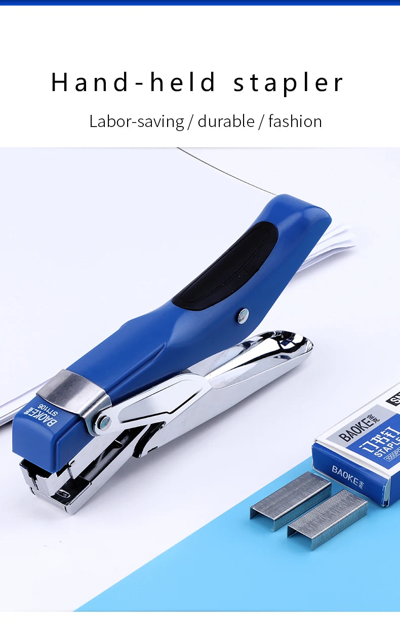BAOKE ST1106 26/6 24/6 Hand Type Stapler With Staples