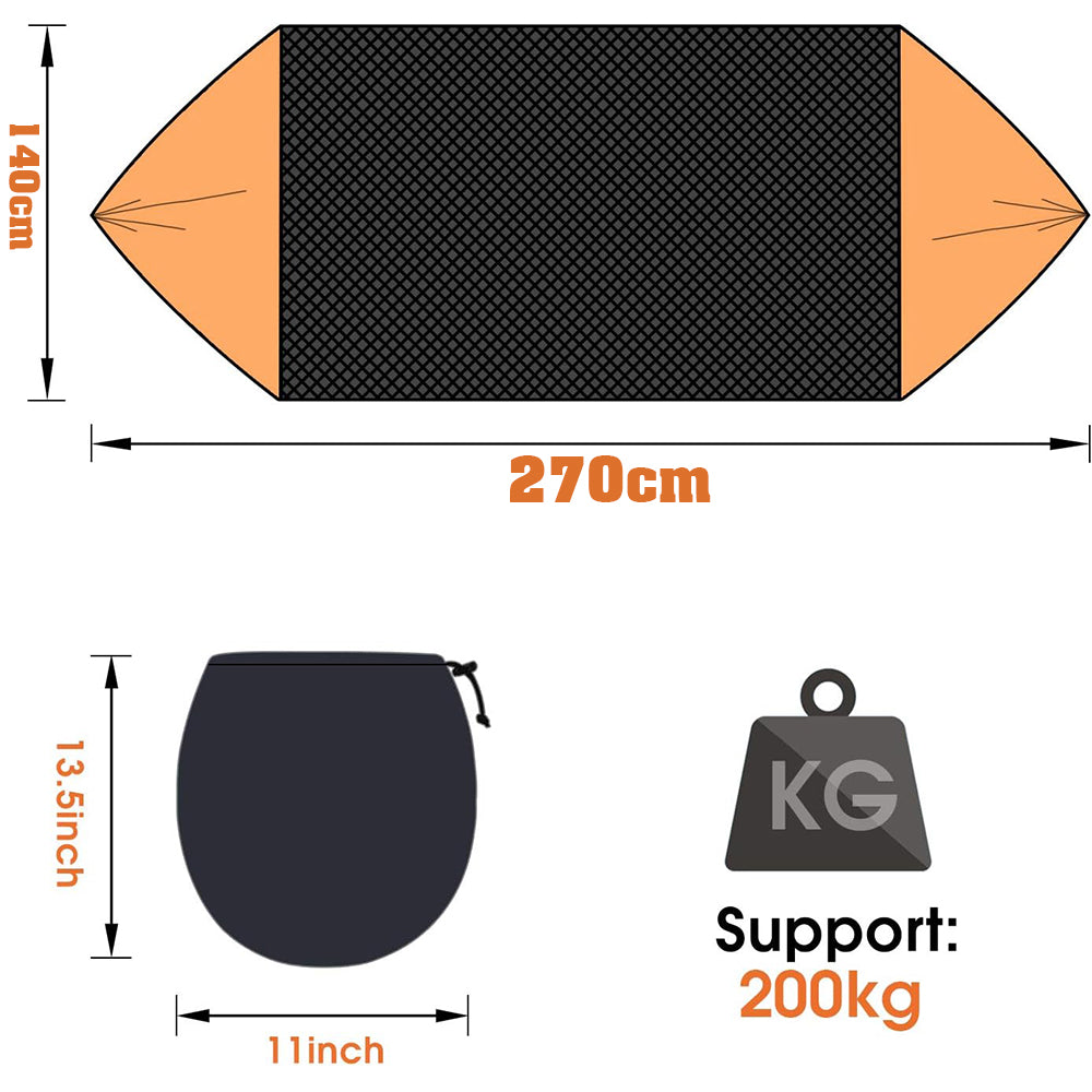 3 in 1 Camping Hammock with Mosquito Mesh Automatic Quick Opening Nylon Hammock Anti-Mosquito hanging Hammock tent for Outdoor