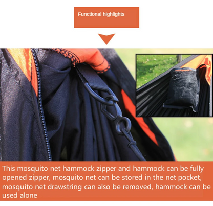 3 in 1 Camping Hammock with Mosquito Mesh Automatic Quick Opening Nylon Hammock Anti-Mosquito hanging Hammock tent for Outdoor