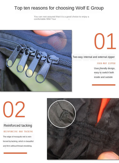 3 in 1 Camping Hammock with Mosquito Mesh Automatic Quick Opening Nylon Hammock Anti-Mosquito hanging Hammock tent for Outdoor