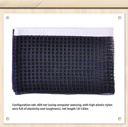 Professional Portable Table Tennis Net Retractable Ping Pong Training Racket Blade Mesh Net Accessories Set Sports Equipment