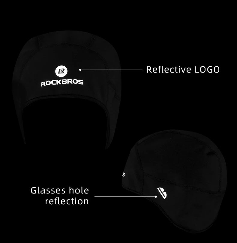 ROCKBROS Winter Caps Windproof Thermal Fleece Hats Bicycle Cap Ski Riding Motorcycle Cycling Hat Bandana Ciclismo Headband