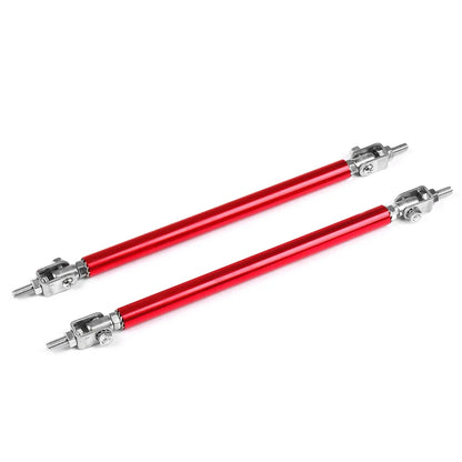 Stainless Steel Bumper Lip Adjust Front Strut Splitter Rod Tie Support Bars 100MM 150MM 200MM