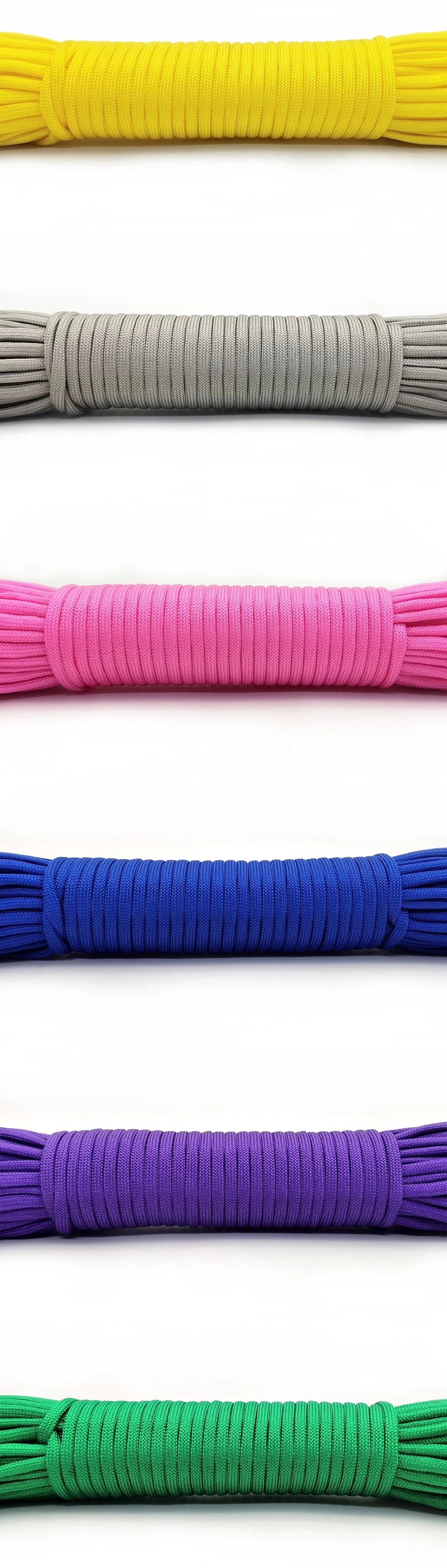 Dia 4 MM 5 10 20 31 Meters 7 stand Cores Paracord Parachute Cord Lanyard Tent Rope For Hiking Camping Clothesline DIY Bracelet