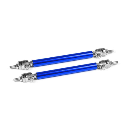 Stainless Steel Bumper Lip Adjust Front Strut Splitter Rod Tie Support Bars 100MM 150MM 200MM