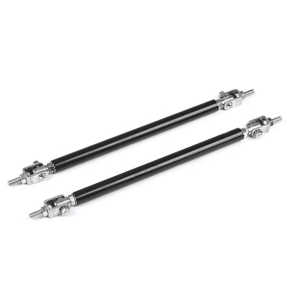 Stainless Steel Bumper Lip Adjust Front Strut Splitter Rod Tie Support Bars 100MM 150MM 200MM