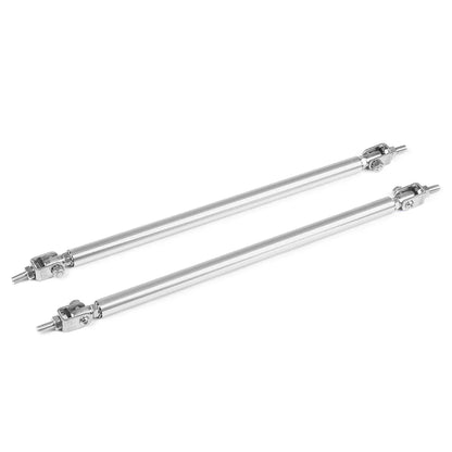 Stainless Steel Bumper Lip Adjust Front Strut Splitter Rod Tie Support Bars 100MM 150MM 200MM