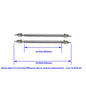 Car Splitter Rods Racing Adjustable Front Rear Bumper Lip Support Strut Brace Tie Pull Bar Kit 75/100/150/200mm Universal 1 Pair