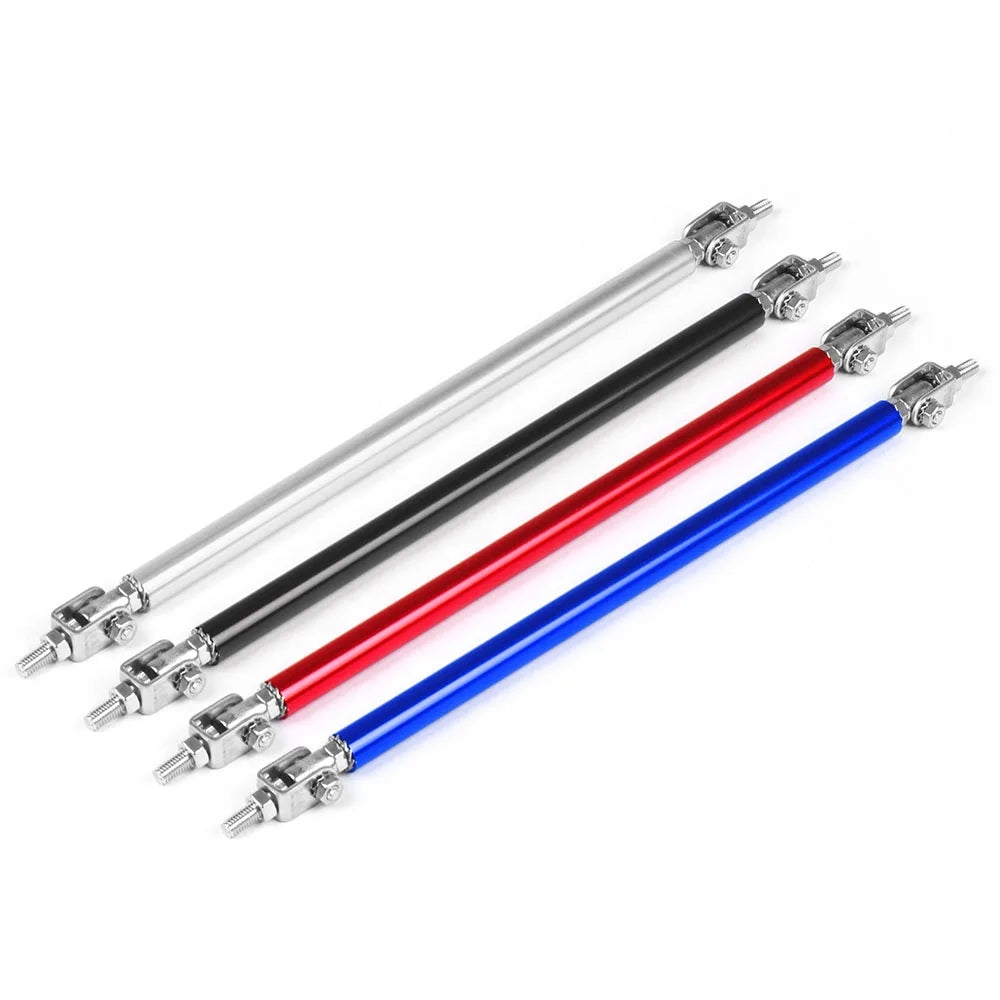Stainless Steel Bumper Lip Adjust Front Strut Splitter Rod Tie Support Bars 100MM 150MM 200MM