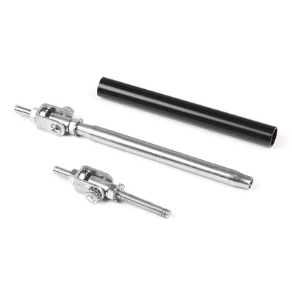Stainless Steel Bumper Lip Adjust Front Strut Splitter Rod Tie Support Bars 100MM 150MM 200MM