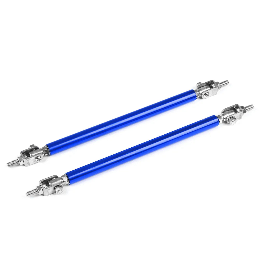 Stainless Steel Bumper Lip Adjust Front Strut Splitter Rod Tie Support Bars 100MM 150MM 200MM