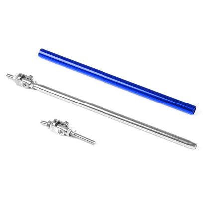 Stainless Steel Bumper Lip Adjust Front Strut Splitter Rod Tie Support Bars 100MM 150MM 200MM
