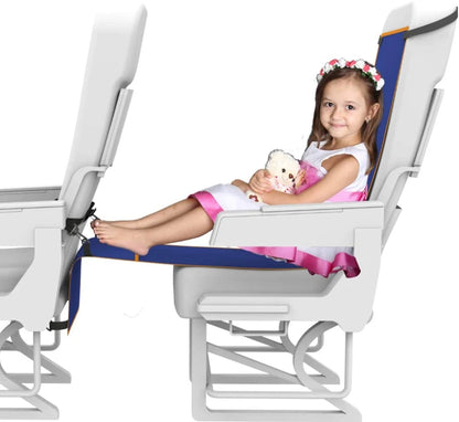 Adjustable Footrest Hammock with Inflatable Pillow Seat Cover for Planes Trains Buses Swing Chair Outdoor Chair Travel