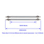 Car Splitter Rods Racing Adjustable Front Rear Bumper Lip Support Strut Brace Tie Pull Bar Kit 75/100/150/200mm Universal 1 Pair