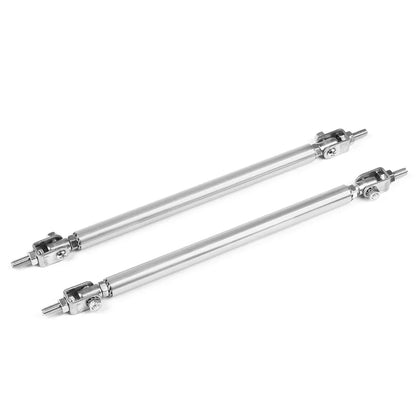 Stainless Steel Bumper Lip Adjust Front Strut Splitter Rod Tie Support Bars 100MM 150MM 200MM