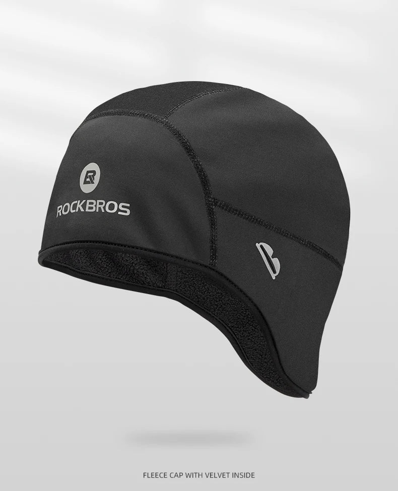 ROCKBROS Winter Caps Windproof Thermal Fleece Hats Bicycle Cap Ski Riding Motorcycle Cycling Hat Bandana Ciclismo Headband