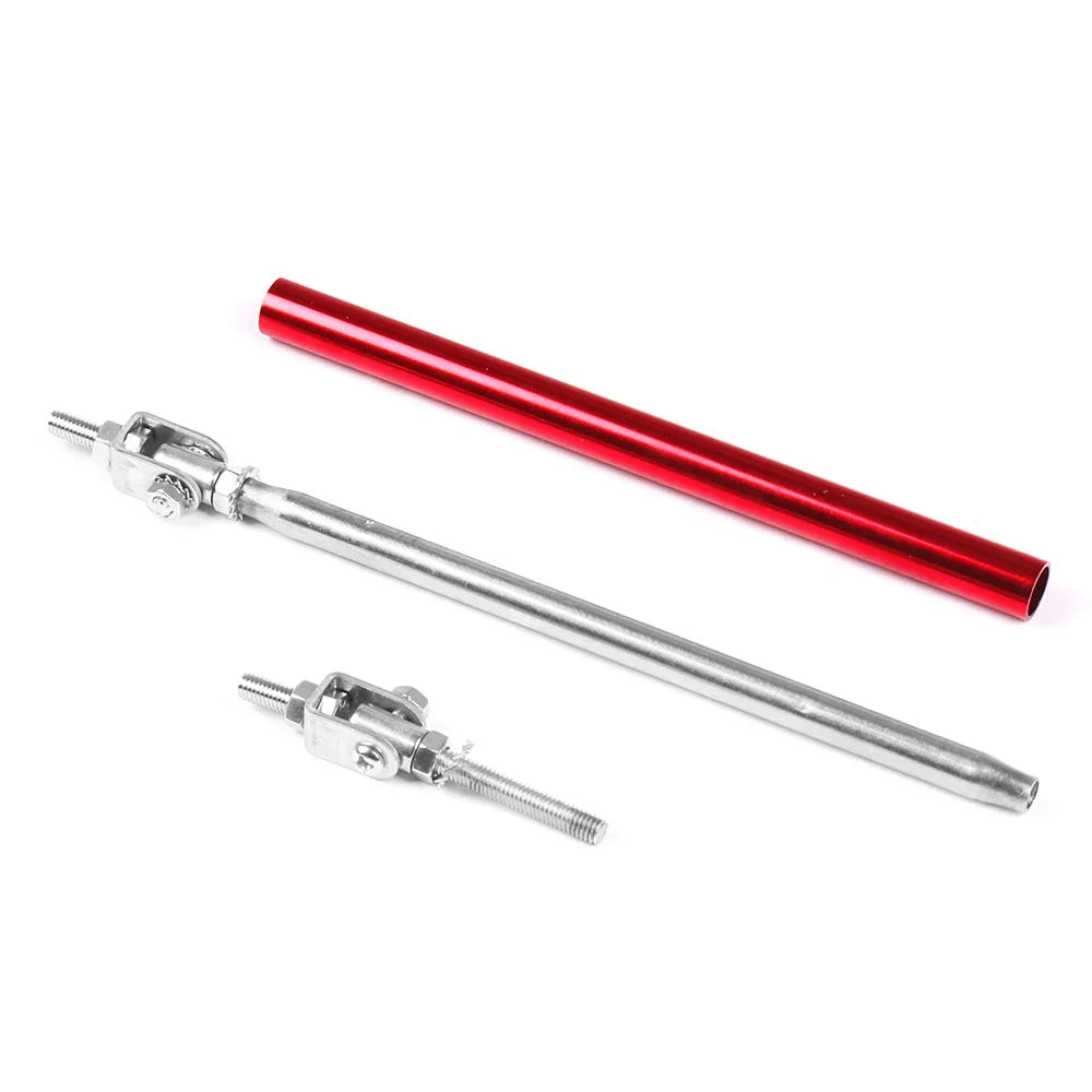 Stainless Steel Bumper Lip Adjust Front Strut Splitter Rod Tie Support Bars 100MM 150MM 200MM