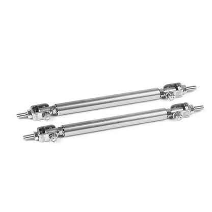 Stainless Steel Bumper Lip Adjust Front Strut Splitter Rod Tie Support Bars 100MM 150MM 200MM