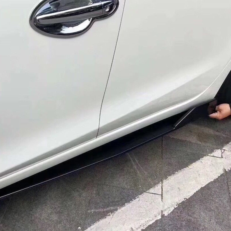 Car Universal Front Bumper Splitter Lip Spoiler Diffuser Body Kit Black Winglets Side Skirt Extension Protector Cars Accessories
