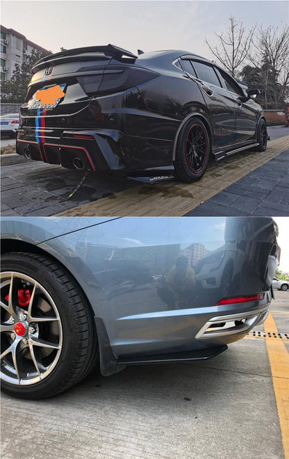 Car Universal Front Bumper Splitter Lip Spoiler Diffuser Body Kit Black Winglets Side Skirt Extension Protector Cars Accessories