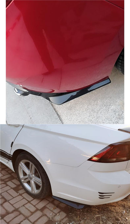 Car Universal Front Bumper Splitter Lip Spoiler Diffuser Body Kit Black Winglets Side Skirt Extension Protector Cars Accessories