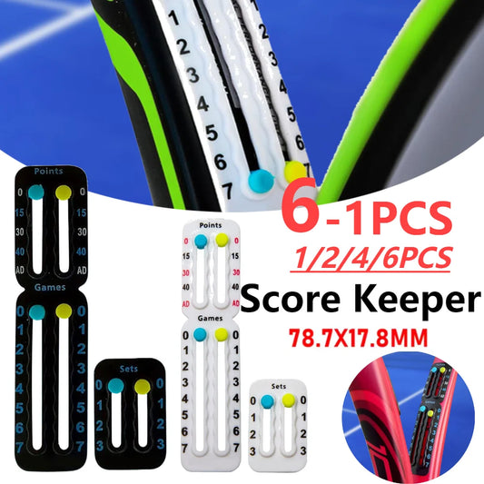 Tennis Racket Pickleball Paddle Scorekeeper Easily Mounted Score Keeper for Tennis Racket and Padel Point Tracker Tennis Gift