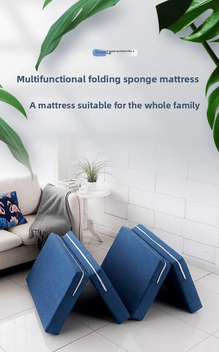 Sponge Folding Mat Floor Mat Afternoon Sleeping Mat Office Single Person Afternoon Rest Mat Japanese Lazy TatamiStudent
