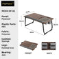 MUMUCC Portable Bed Table For Laptop Folding With Foldable Cushion,Handle,Slot And Mouse Pad, Wooden Gaming Desk