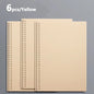 6 Sheets A4 B5 A5 30/26/20 Holes Transparent PP Loose-leaf Cover Index Divider Separator Notebook Accessory Stationery Useful