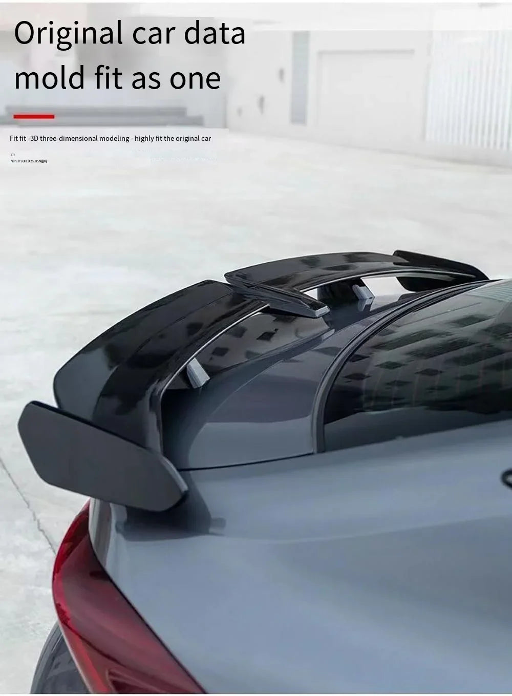 Universal Car modified butterfly shaped tail wing car bumper no perforated spoiler GT Apply to all Car parts factory direct sale