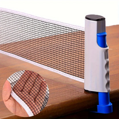 1Pc, Table Tennis Grid, Thickened Portable Arc Edge Telescopic Table Tennis Net, for Indoor and Outdoor Games