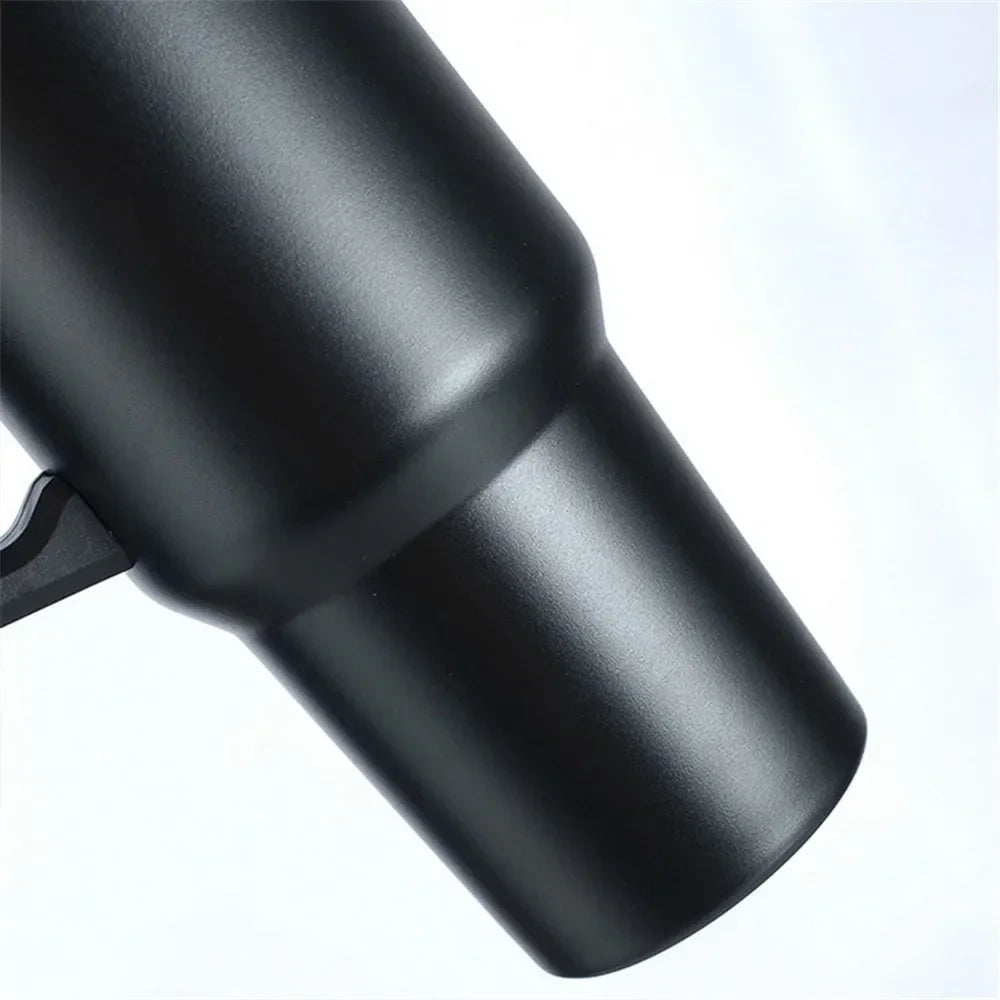 Tumbler with Handle Lid Straw 40oz Stainless Steel Water Bottle Vacuum Thermos Cup Travel Car Thermal Coffee Mug Cap Sport