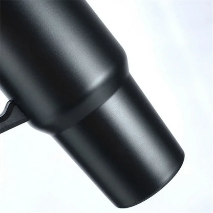 Tumbler with Handle Lid Straw 40oz Stainless Steel Water Bottle Vacuum Thermos Cup Travel Car Thermal Coffee Mug Cap Sport