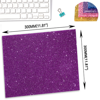 Double-sided Fine Glitter Acrylic Sheet Multi-color Available 3MM Thickness Acrylic Sheet Retail Home Decoration Plaque Material