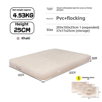 MOUNTAINHIKER Outdoor Inflatable Seating Mat Interior Air Mattress Mats Luxury Built-in Pump Thicken PVC Sleeping Bed Furniture