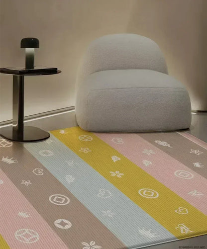 Large Size Foldable Baby Play Mat Double-sided Patterned Educational Children's Carpet Easy To Carry Baby Crawling Mat