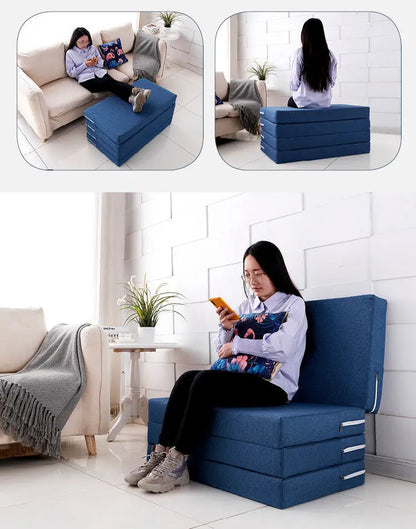 Sponge Folding Mat Floor Mat Afternoon Sleeping Mat Office Single Person Afternoon Rest Mat Japanese Lazy TatamiStudent