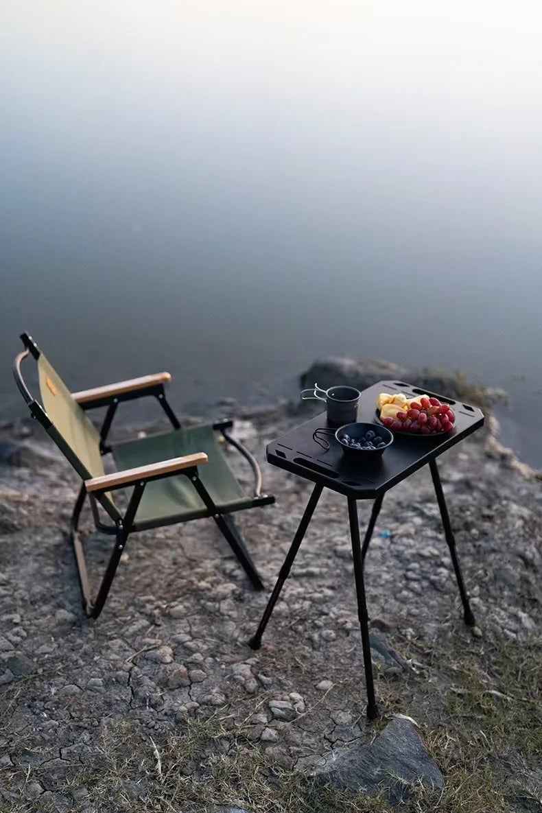 Camping table Folding outdoor portable foldable lifting table Dormitory rental picnic fishing long table