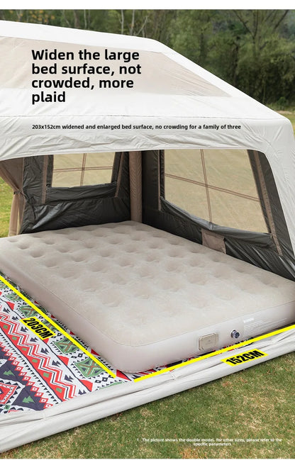 MOUNTAINHIKER Outdoor Inflatable Seating Mat Interior Air Mattress Mats Luxury Built-in Pump Thicken PVC Sleeping Bed Furniture