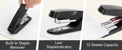 Eagle Mini Stapler With Staple Remover 12 Sheets Capacity School and Office Supplies