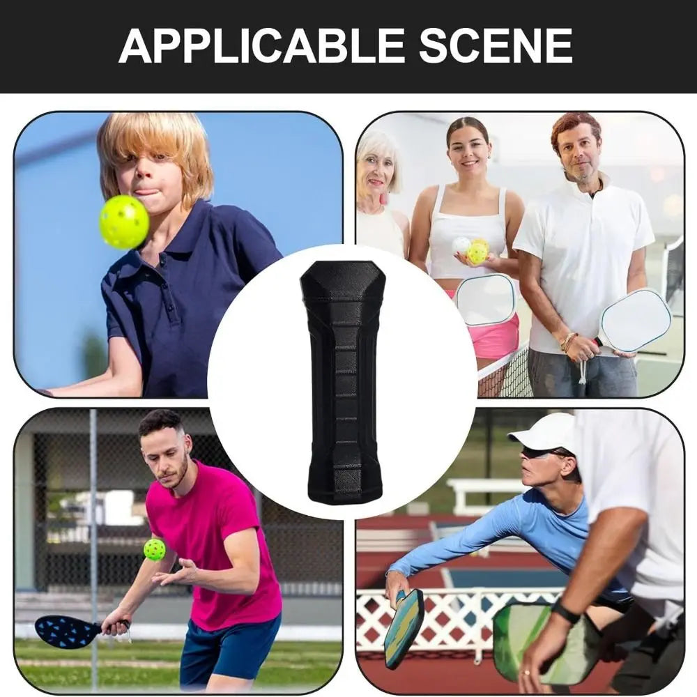 Pickball Racket Accessories Pickleball Paddle Grip Cover Reusable Universal Sized Silicone Anti slip Cover Comfortable