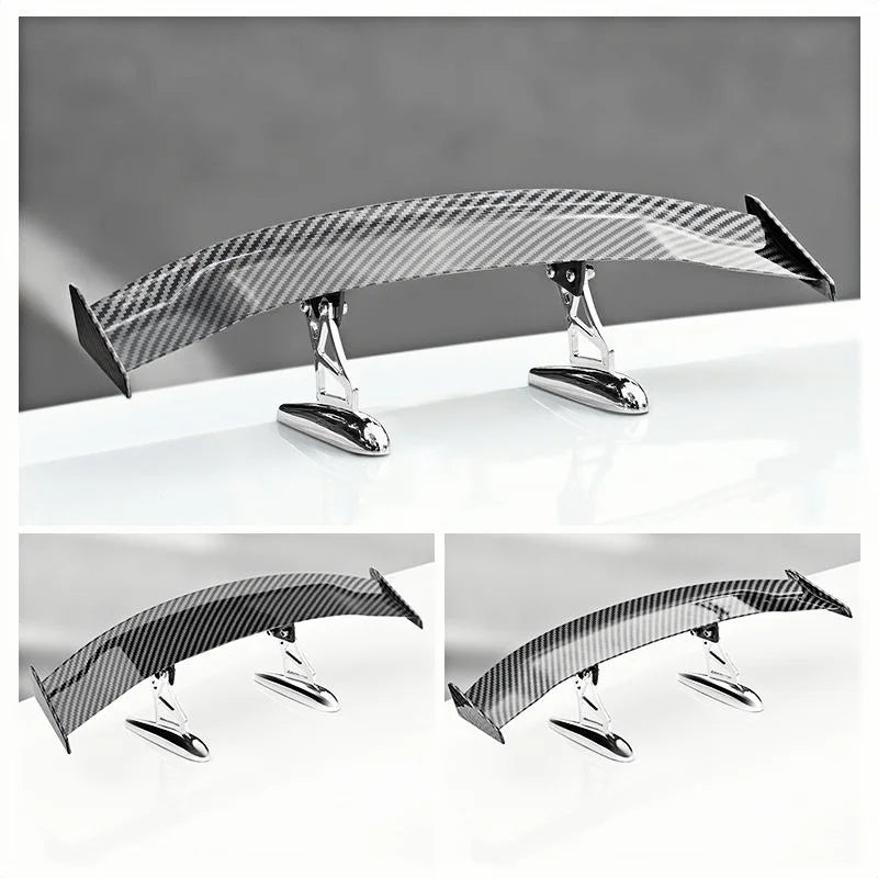 Carbon fiber rear spoiler upgrade for car appearance, modification of car tail wing, creative decoration of mini tail wing