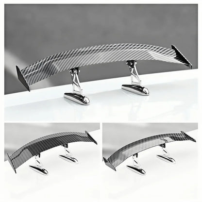 Carbon fiber rear spoiler upgrade for car appearance, modification of car tail wing, creative decoration of mini tail wing