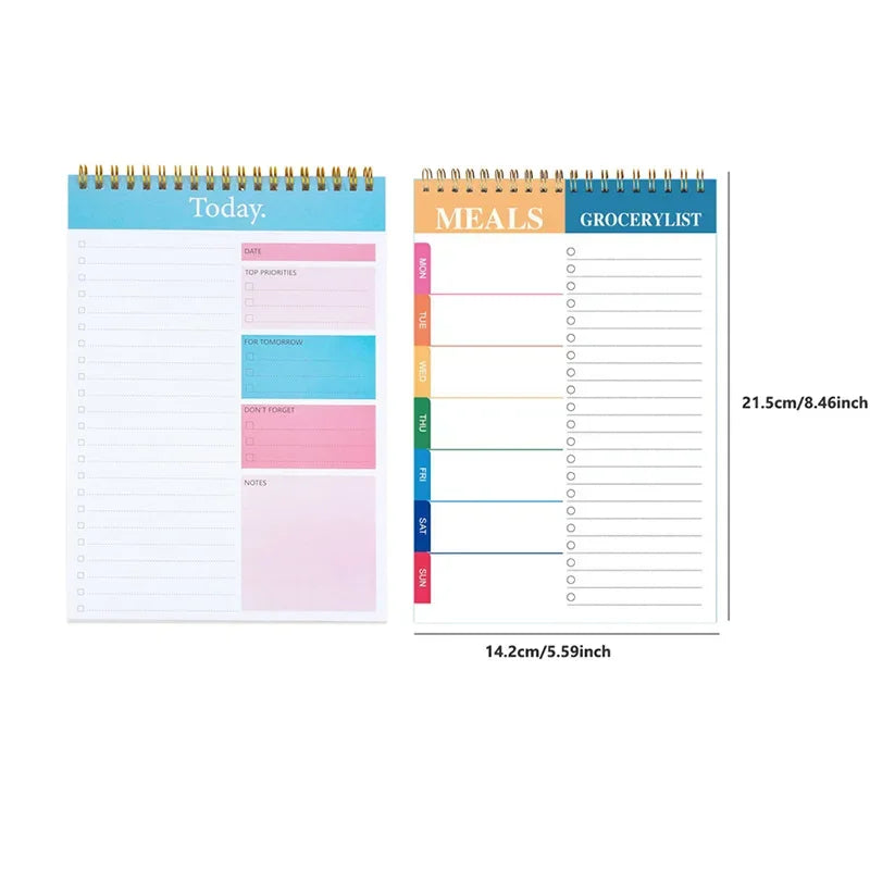 A5 To Do List Notepad Undated Daily Planner Notebook Stationery Teacher Gift Diary Campus Agenda Office Supplies 50 sheets